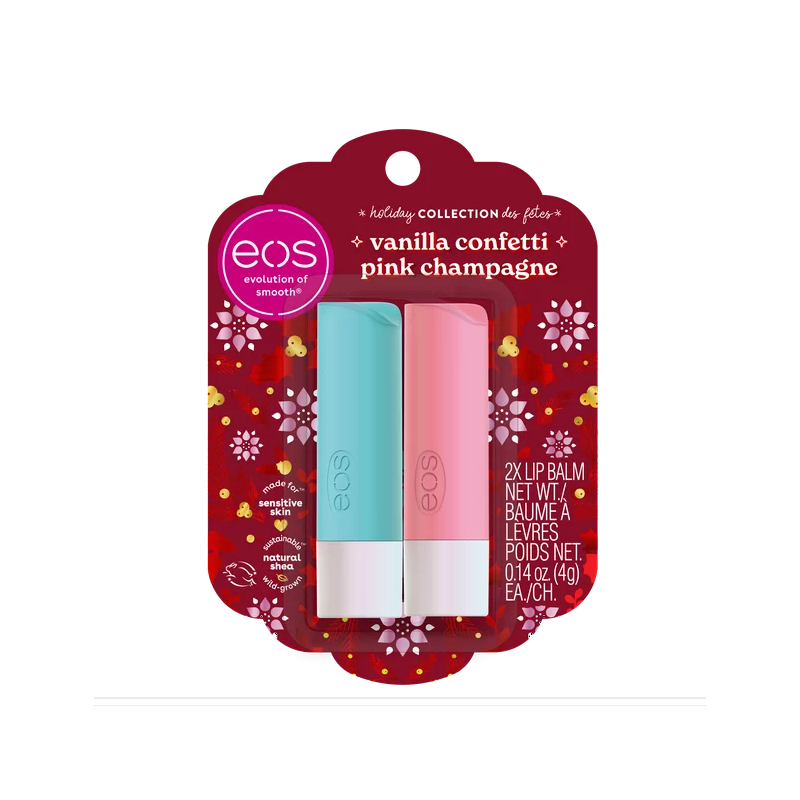 Набір бальзамів Vanilla Confetti & Pink Champagne від EOS