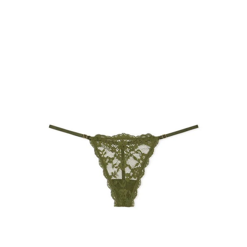 Трусики Dream Angels Lace Adjustable V-String Panty Green