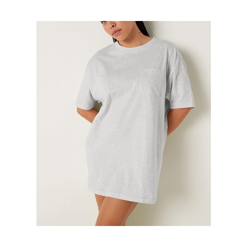 Нічна сорочка Oversize Cotton T-Shirt Grey