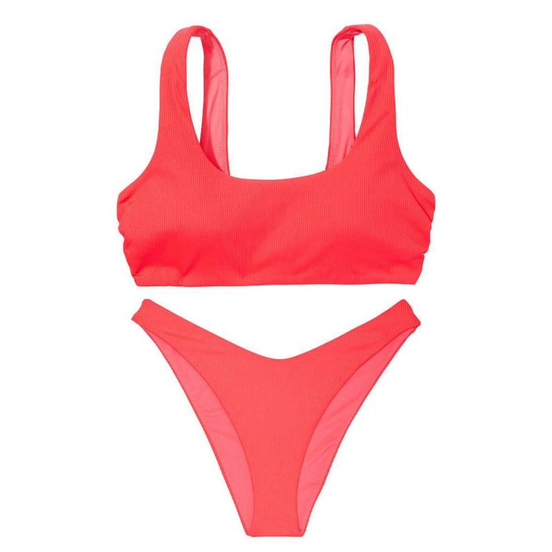 Купальник Mix-and-Match Scoop Top Coral Blaze