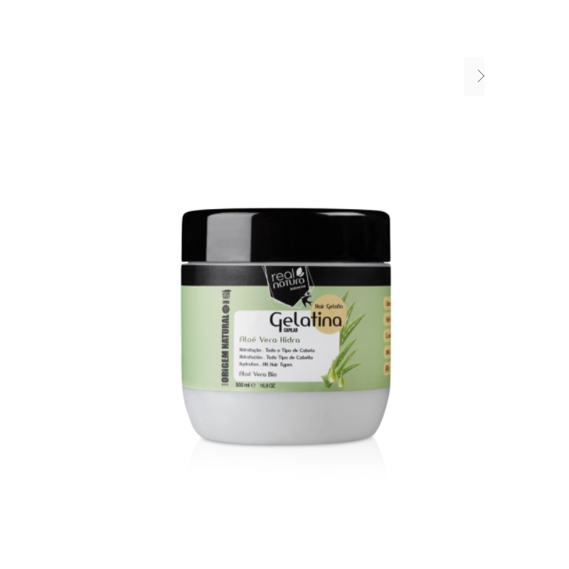 Капілярний гель-желатин для волосся Gelatina Capilar Aloe Vera Hidra від Real Natura 