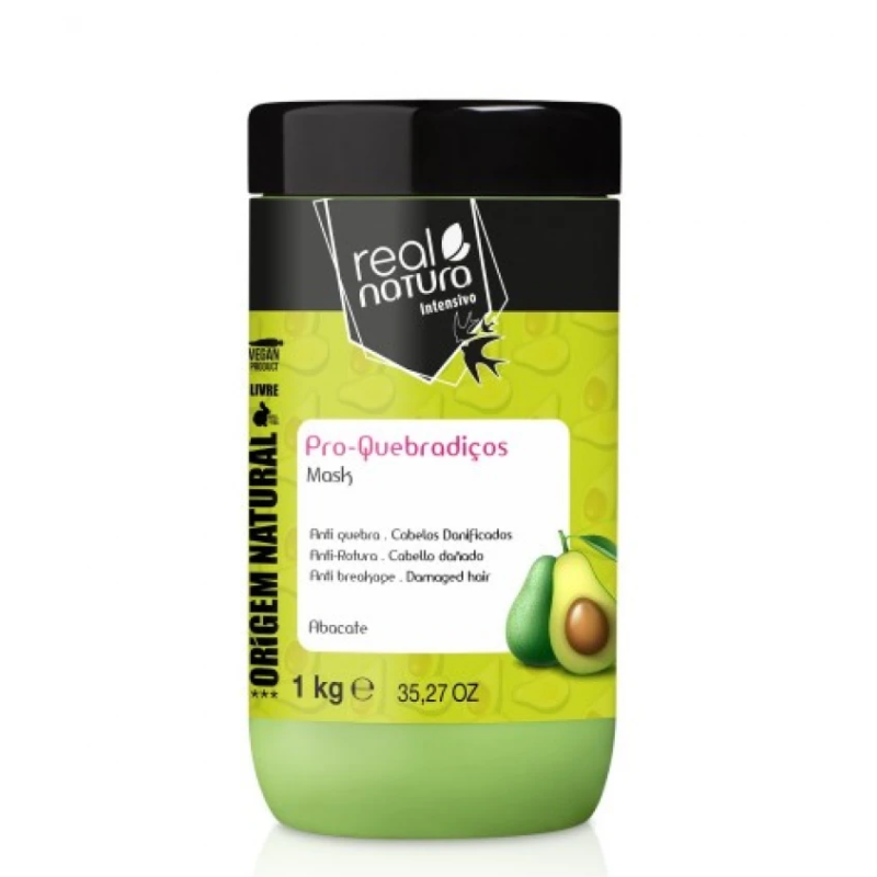 Маска для ламкого волосся Sem Sal Pro-Quebradicos Abacate від Real Natura 