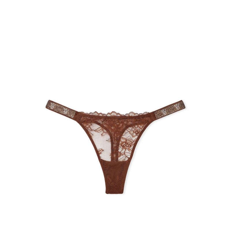Трусики Shine Strap Thong Panty Mousse