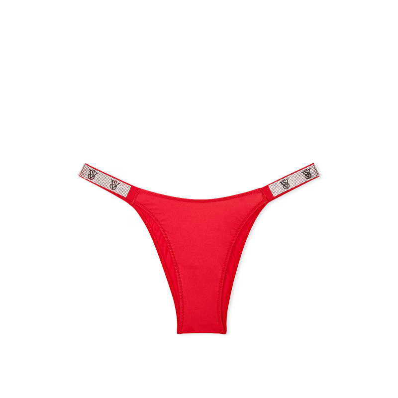Трусики Shine Strap Brazilian Panty Lipstick Red