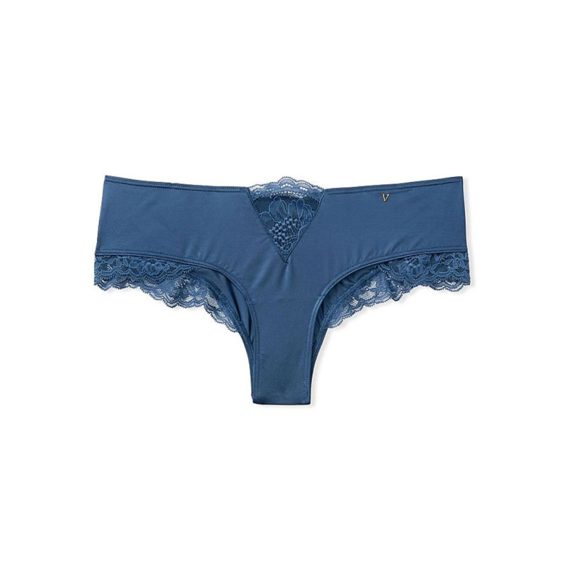 Жіночі трусики Very Sexy Micro Lace Inset Cheeky Panty Blue Storm