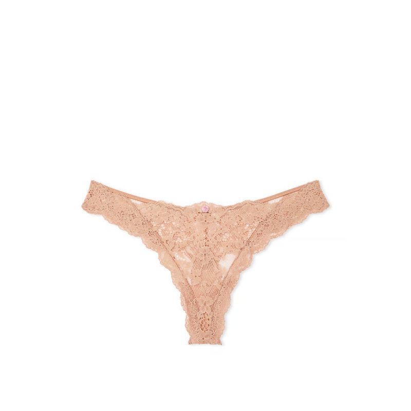 Трусики Dream Angels Lace Thong Panty Praline