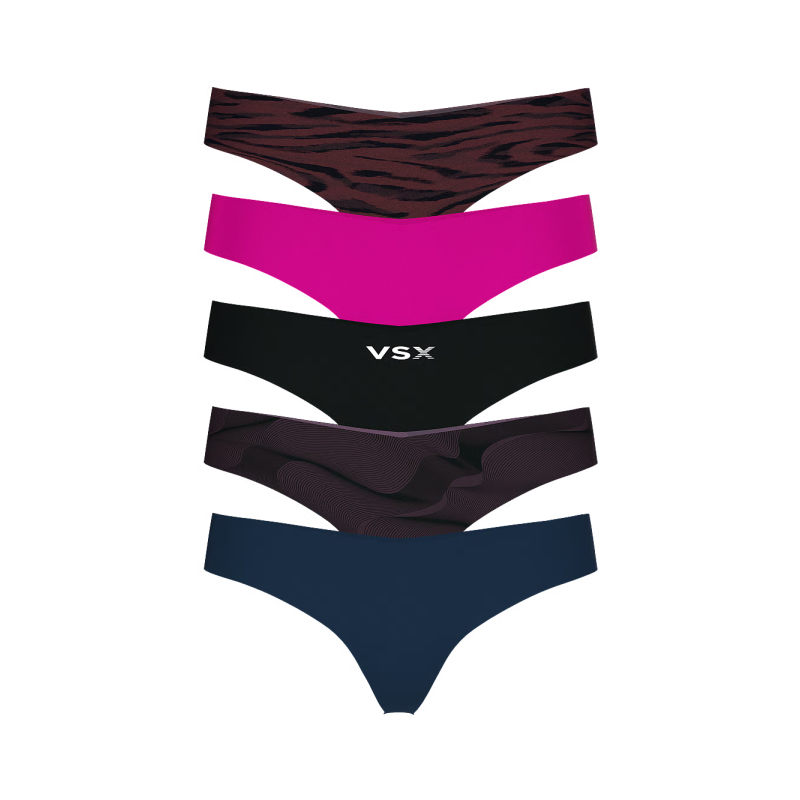 Набір трусиків 5-Pack No-Show Thong Panty VSX Mix