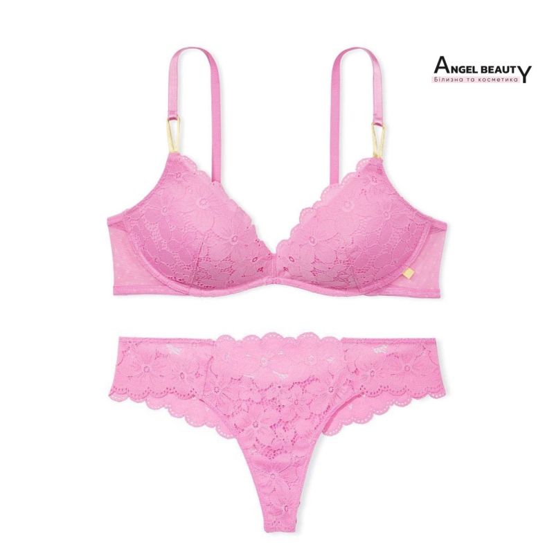 Комплект Sexy Wireless Push-Up Bra Lilac Chiffon