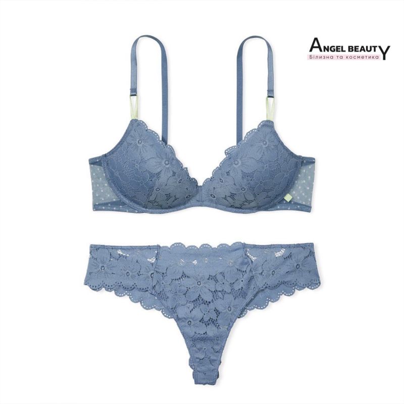 Комплект Sexy Wireless Push-Up Bra Faded Denim