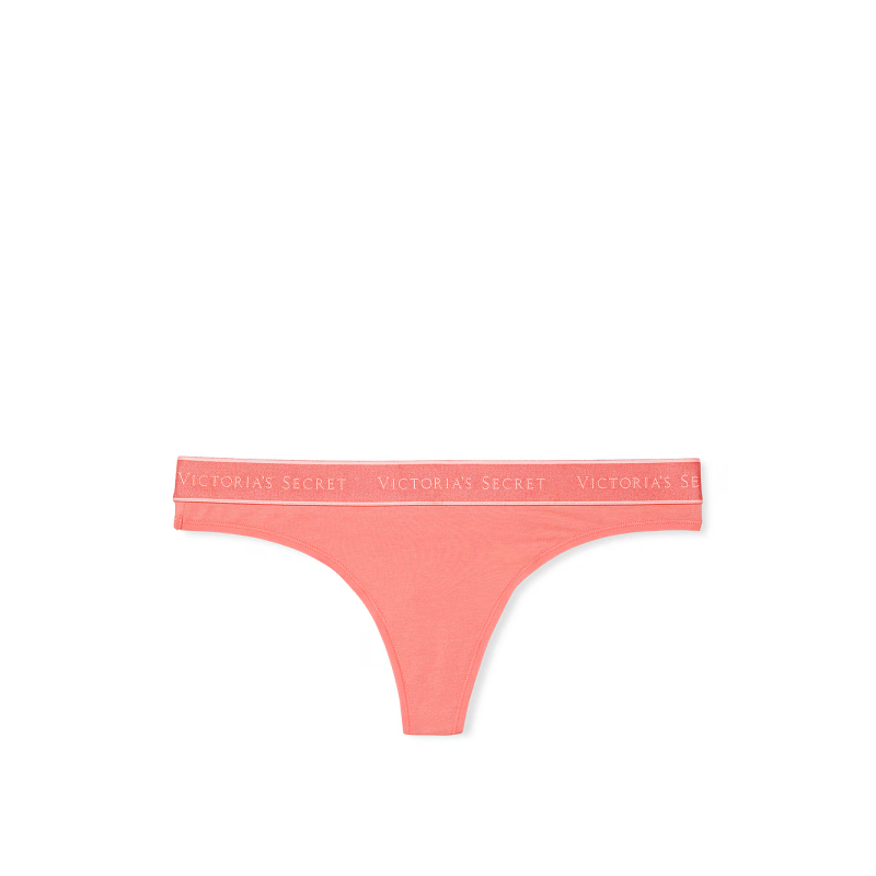 Трусики Logo Cotton Thong Panty Coral Ribbon