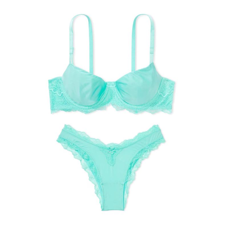 Комплект Dream Angels Wicked Lace Unlined Bra & Brazilian Panty Aquarius