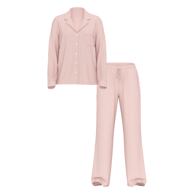 Піжама Modal Long Pajama Set Medium Heather Bare All VS
