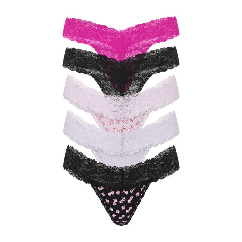 Набір трусиків 5-Pack Wink Lace Thong Panties