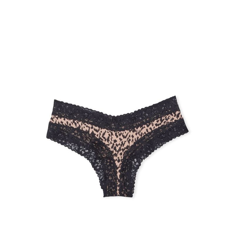 Жіночі трусики Lace Waist Cotton Cheeky Leopard