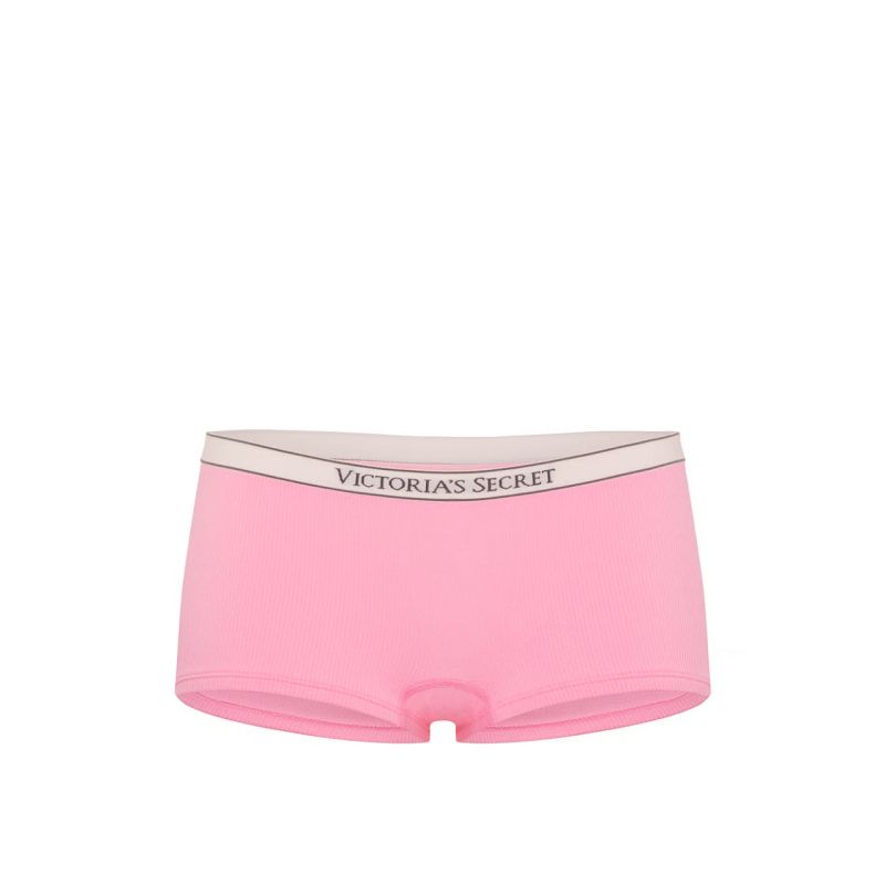 Трусики Seamless Logo Rib Boyshort Panty Pink