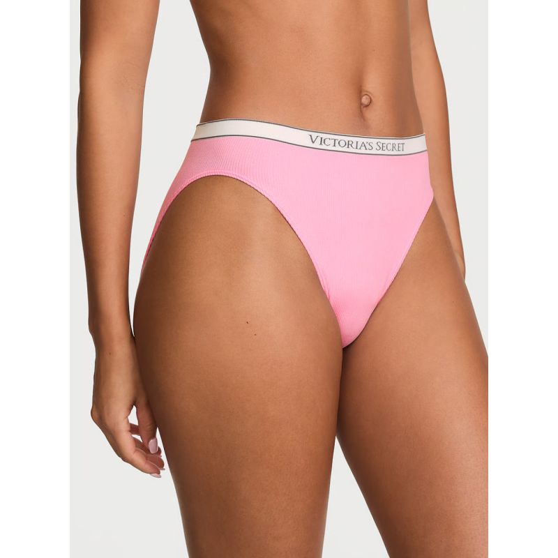 Трусики Seamless Logo Rib High-Leg Brief Panty Pink