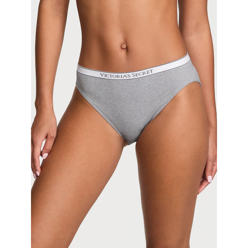 Трусики Seamless Logo Rib High-Leg Brief Panty Grey