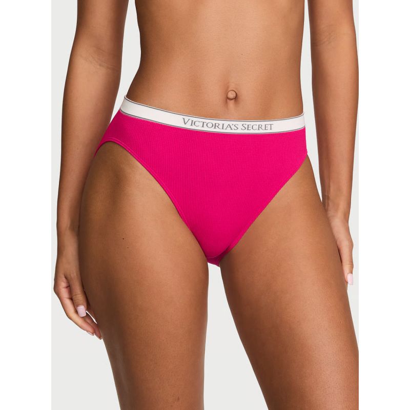 Трусики Seamless Logo Rib High-Leg Brief Panty Fuchsia