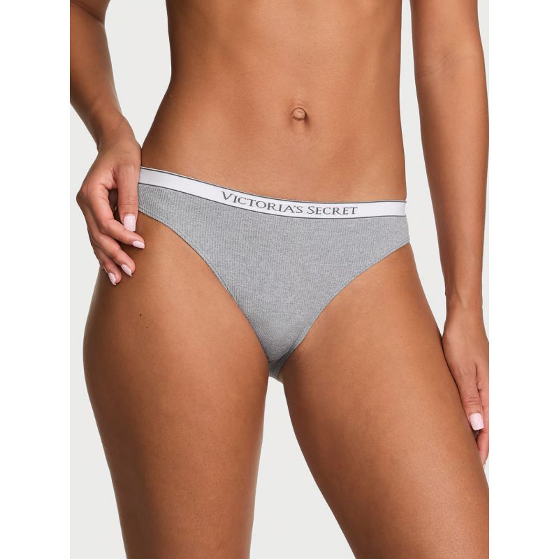 Трусики Seamless Logo Rib Bikini Panty Grey