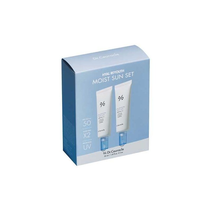 Набір зволожуючих сонцезахисних кремів SPF 50+ Hyal Reyouth Moist Sun Duo Set Dr. Ceuracle