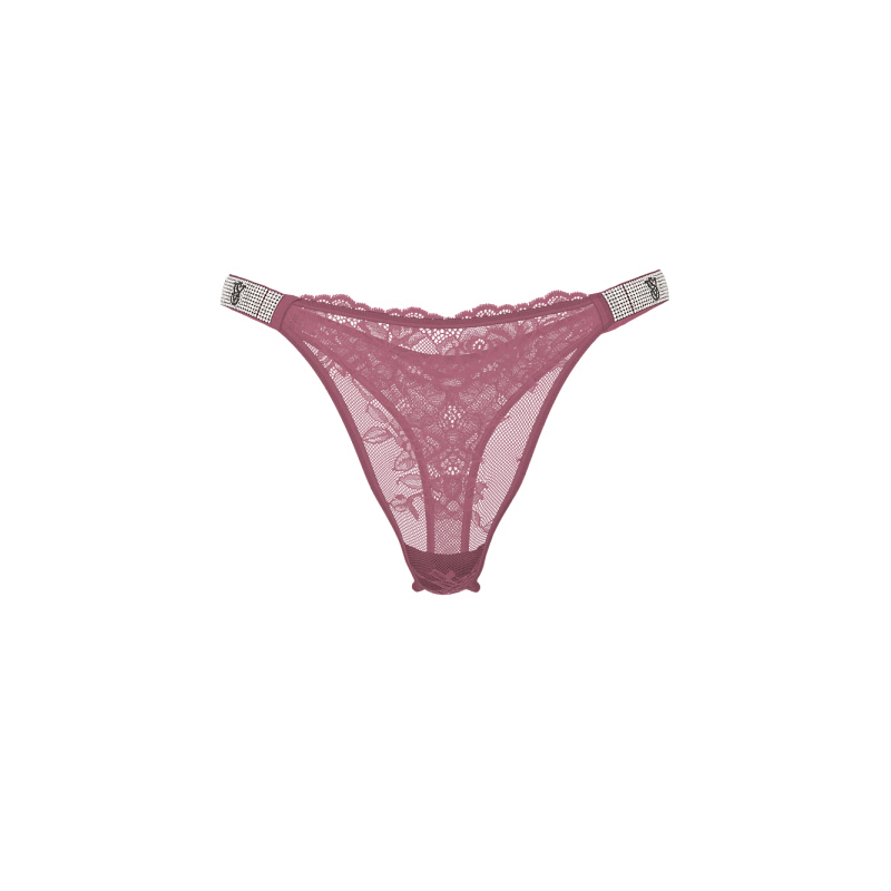 Трусики Very Sexy Sunset Ombre Shine Strap Lace Thong Panty Purple Vapor VS