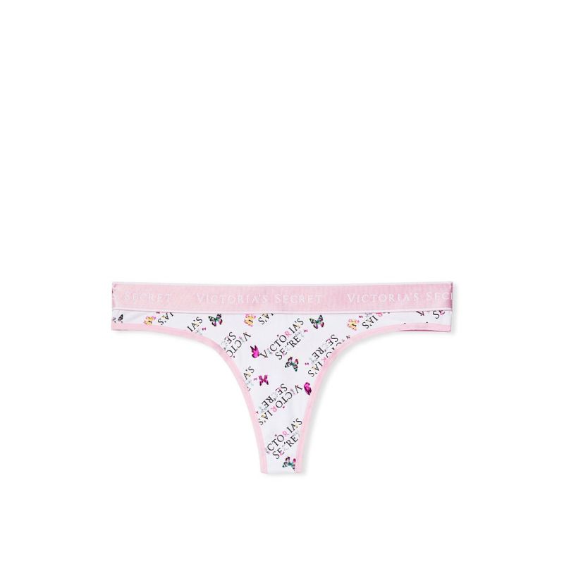 Трусики Logo Cotton Thong Panty Flowers