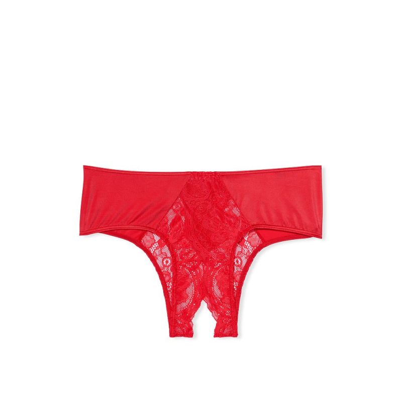 Жіночі трусики Lace-Trim Cheeky Panty Red