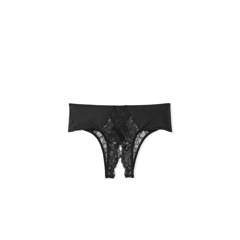 Жіночі трусики Lace-Trim Cheeky Panty Black