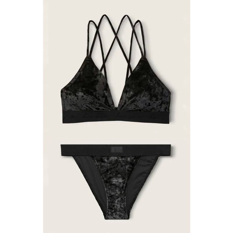 Комплект топ-бра Bralette & Bikini Panty Black
