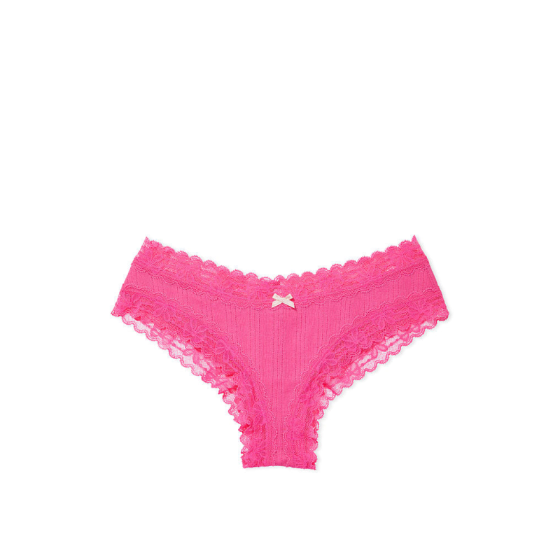 Жіночі трусики Lace Waist Cotton Cheeky Pink Fever