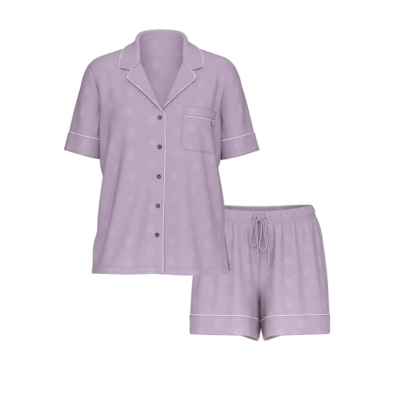 Піжама Modal Soft Eyelet Short Pajama Set Purple VS