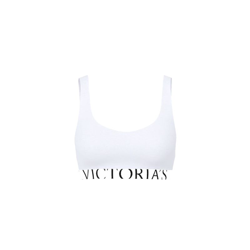 Бюстгальтер бралет Cotton Exploded Logo Unlined Plugne Bralette White