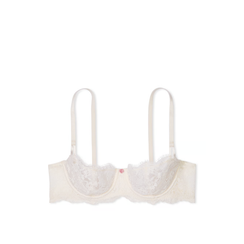Бюстгальтер Dream Angels Wicked Unlined Lace Balconette Bra Coconut White