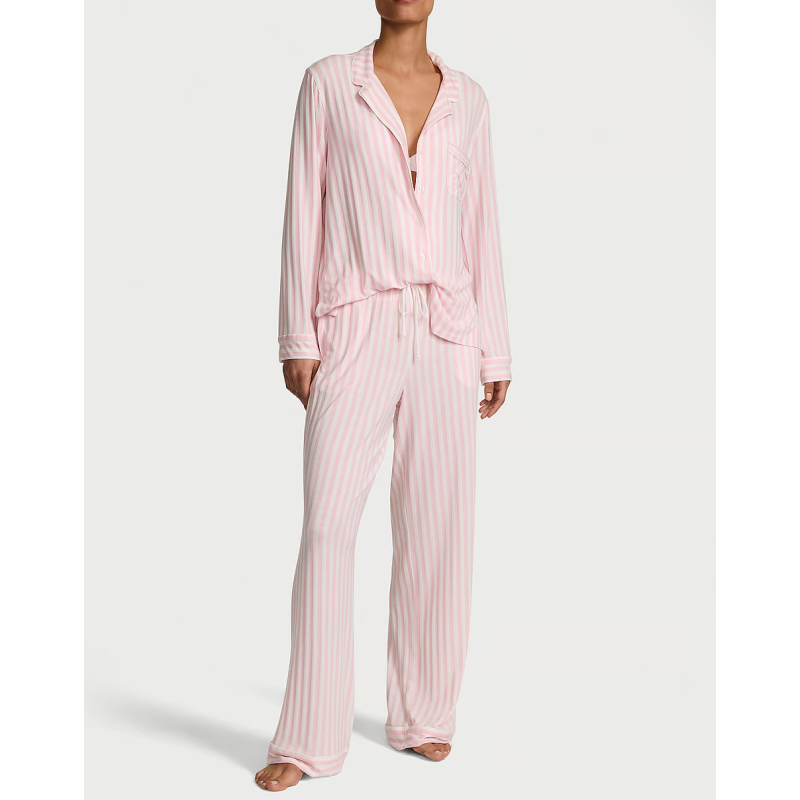 Піжама Modal Long Pajama Set Pretty Blossom Iconic Stripe