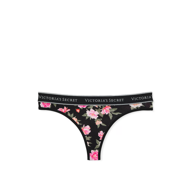 Трусики Logo Cotton Thong Panty Floral