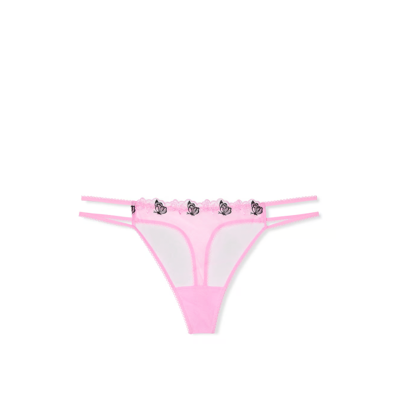 Трусики Wink Logo Strappy Thong Panty Butterfly Embroidery
