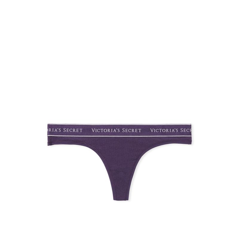 Трусики Logo Cotton Thong Panty Violet