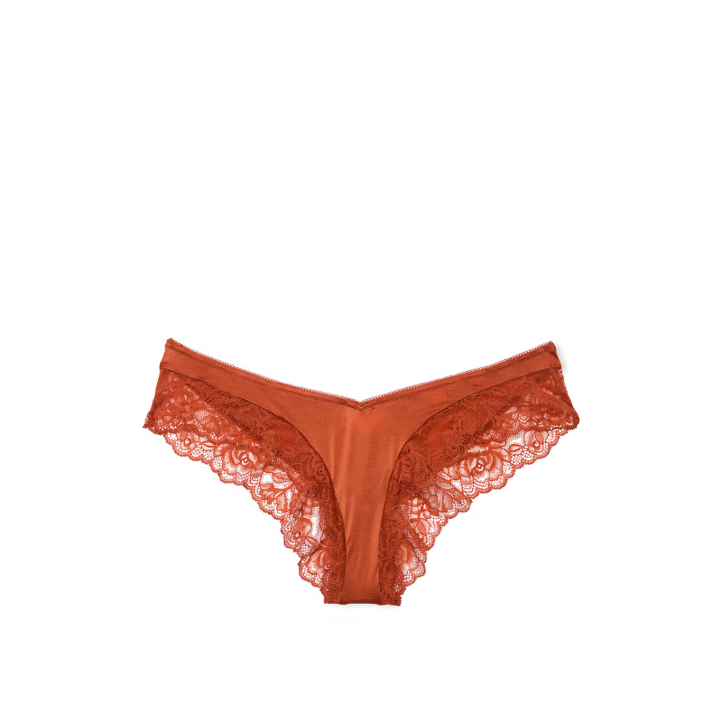 Жіночі трусики Rose Lace-Trim High-Leg Cheeky Panty Gingerbread