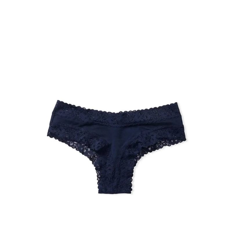 Трусики Lace Waist Cotton Cheeky DBlue
