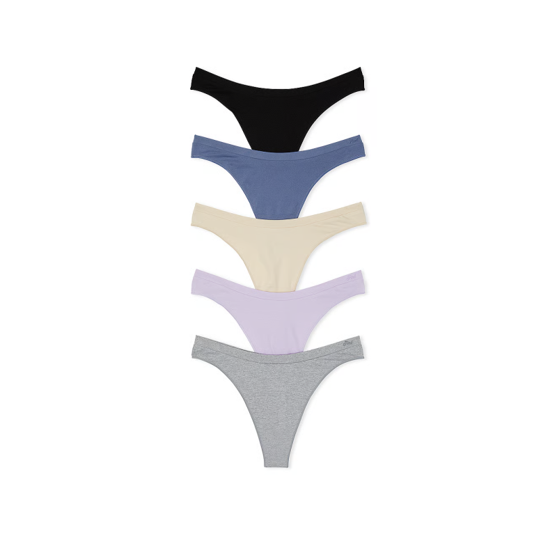 Набір трусиків 5-Packs Seamless High-Leg Thong Panties Mix