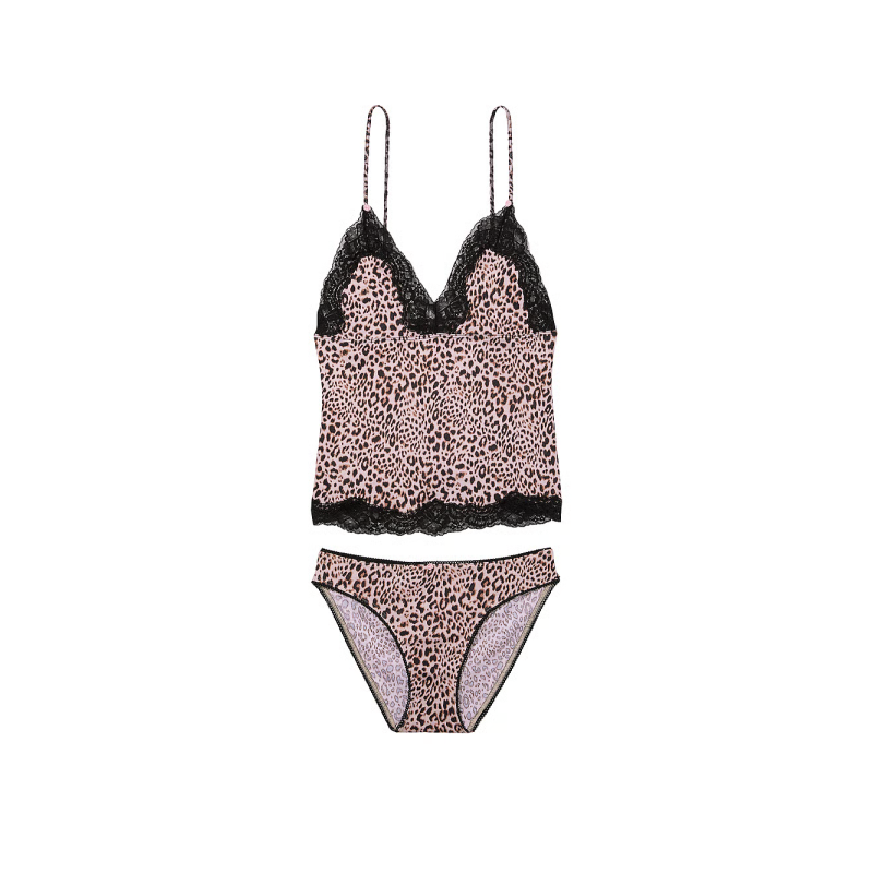 Комплект для сну Leopard Cami & Bikini Panty Set