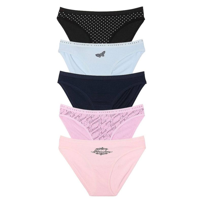 Набір трусиків 5-Pack Cotton Stretch Bikini Panties Mix
