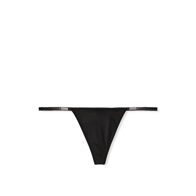 Трусики Scattered Shine Strap V-String Panty Black