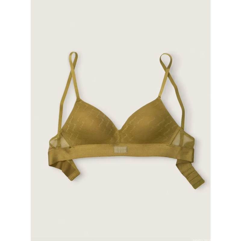 Бюстгальтер PINK Wear Everywhere Wireless Push-Up Bra Olive