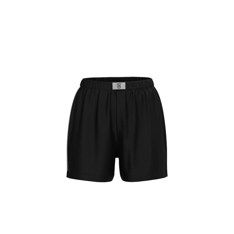 Шорти Shine Patch Satin Boxer Shorts Black