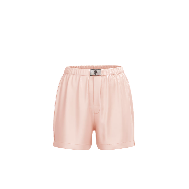 Шорти Shine Patch Satin Boxer Shorts Purest Pink