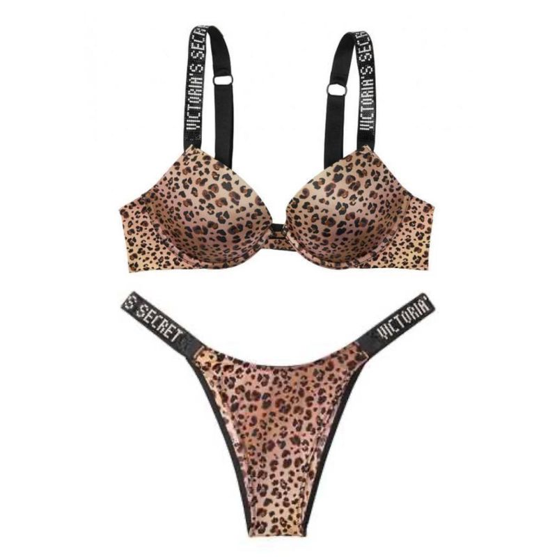 Комплект Shine Strap Push-Up Bra & Brazilian Panty Jaguar