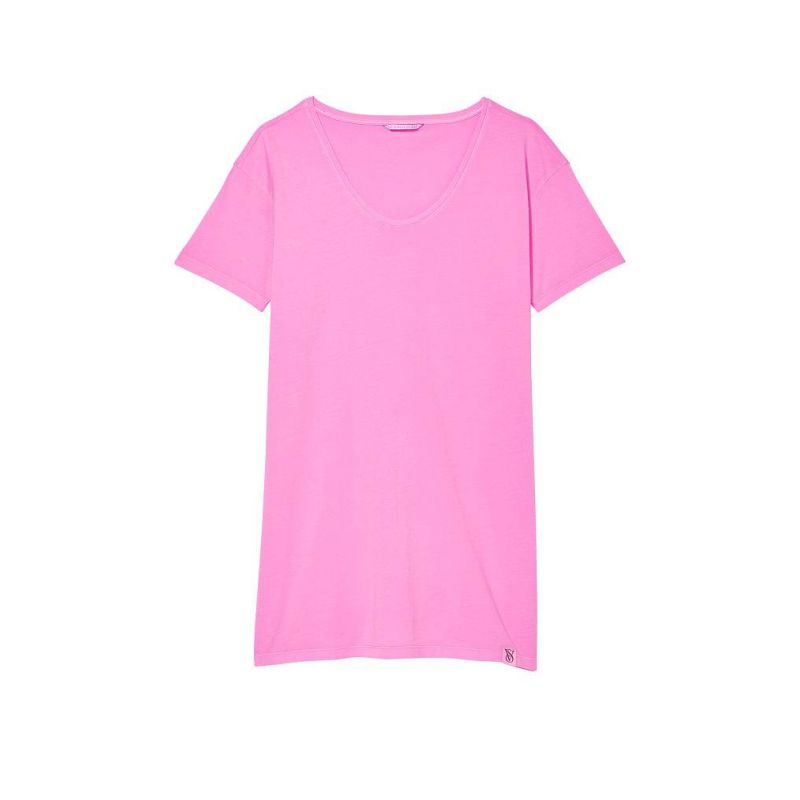Нічна сорочка Oversize Cotton T-Shirt Lilac Chiffon