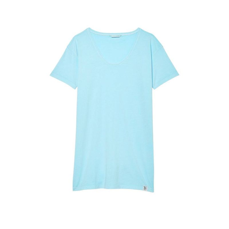 Нічна сорочка Oversize Cotton T-Shirt Blue