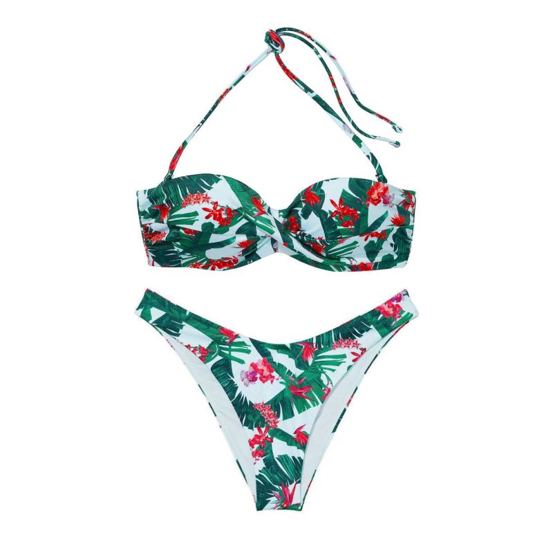 Купальник Mix-and-Match Bandeau Blue Palm